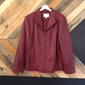 Red Leather Jacket- unable to go any lower on price
